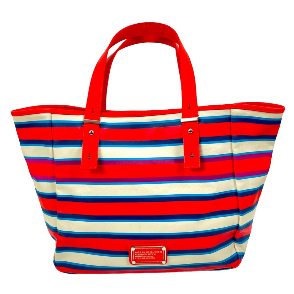 Marc by Marc Jacobs Stylish Fashionable Printed Coated Tote